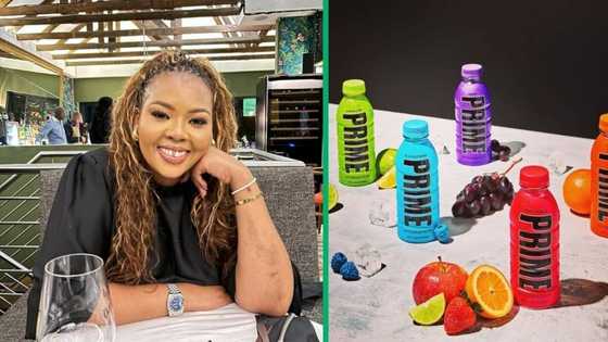Anele Mdoda reacts to new price of once-popular Prime drink, SA trolls her: "You bought it for R400"