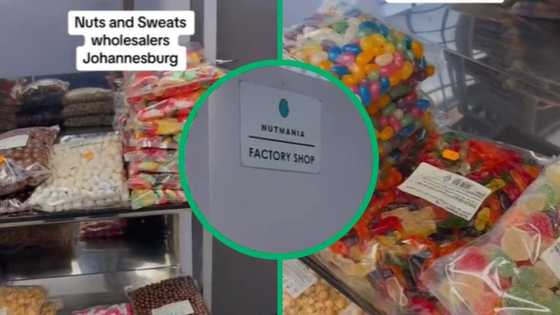 Man plugs SA with bulk sweets at factory shop in Johannesburg CBD, TikTok video of wholesale prices leave peeps thankful: "You are heaven sent"