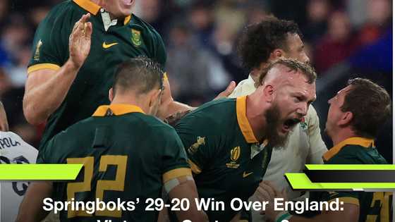 Springboks overcome England in a controversial 29-20 victory.