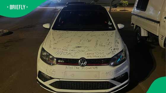 A video showed a man battling permanent marker on his Volkswagen GTI, with netizens offering advice