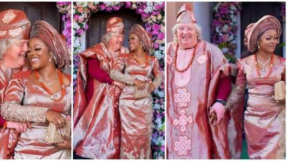 Beautiful photos as lady ties knot with her Oyinbo lover, social media reacts
