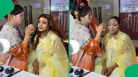 "She made you look like them": Woman's Chinese makeover goes viral after foundation fail, SA amused