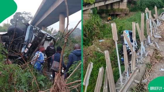 Tongaat bus tragedy claims 3 lives, several injured as vehicle plunges off bridge near Maidstone