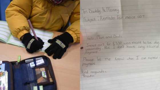 Kid sends parents 'letter of demand': "Business leader of note"