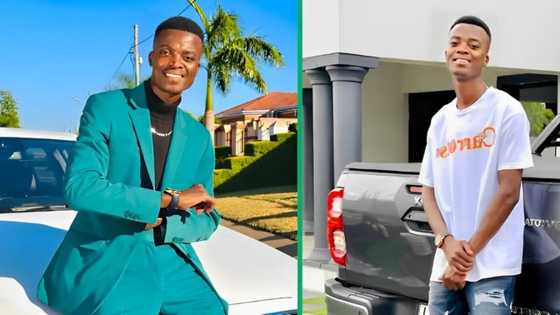 King Monada poses with cattle and lux Range Rover in viral picture