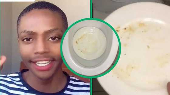 TikTok video of university student using toilet for plate-cleaning hack amuses Mzansi peeps: "Who raised you?"