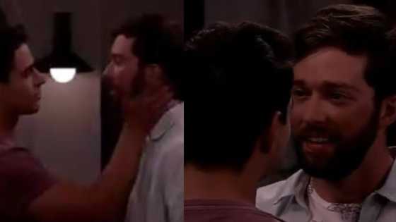 7de Laan makes history with a saucy kiss between 2 male actors