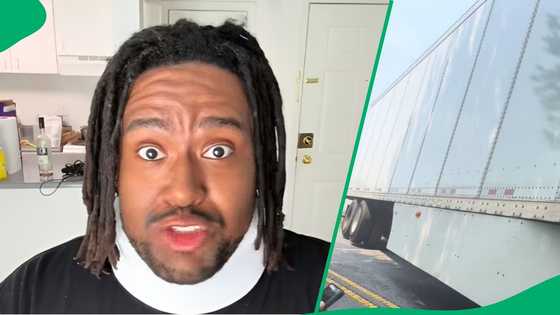 Video: 2 men in truck accident vlog while hanging in heavy-duty vehicle
