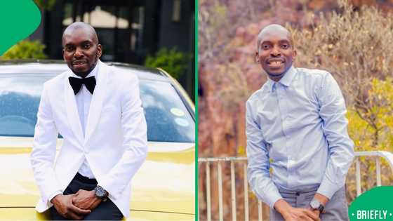 A motivational speaker dressed in regalia prompted trucks to honk, celebrating academic achievement