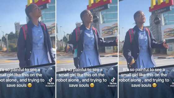 TikTok video of schoolgirl asking motorists to repent on street corner gets 585K views
