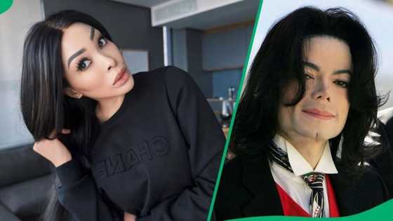 Khanyi Mbau compared to Michael Jackson after viral video, one fan says: "Can't even recognise her"