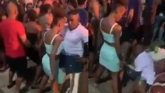 Haibo: SA man bizarrely does splits while dancing with lady at a jol