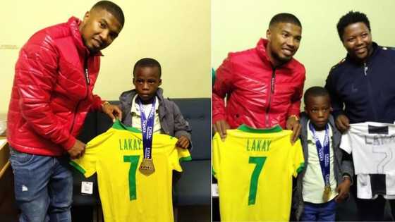 Mamelodi Sundowns’ Lyle Lakay inspires Mzansi, handing young fan his jersey