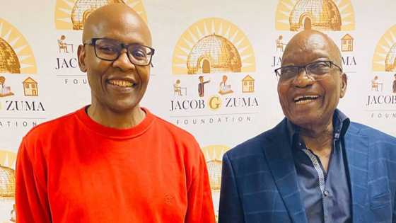 Dudu Zuma posts snap of her dad JZ who appears to be in high spirits