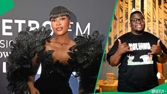 Sol Phenduka gushes over Lamiez Holworthy's long hair, SA disapproves: "Keep it to yourself, bro"
