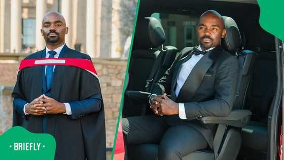Dr Musa Mthombeni's throwback photo with his mum sparks reactions: "Bayafana yazi"