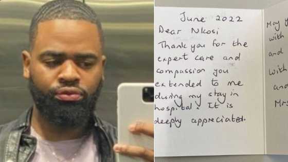 Healthcare worker gets handwritten note and gift from a grateful patient, SA moved by wholesome content