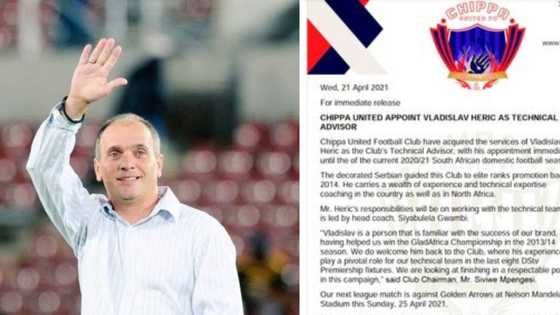 Chippa United appoints Vladislav Heric as technical advisor: Relegation pressure