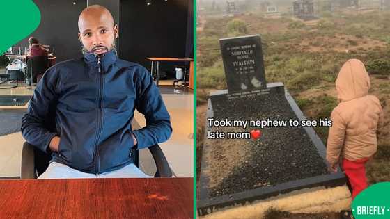 "Please love him extra": Uncle takes little nephew to visit his mom's grave, SA moved