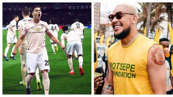 Mzansi celebs celebrate Man United's euphoric Champions League win