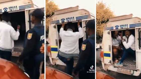 Hilarious man getting arrested asks cops to ring siren, Mzansi cackles at funny request: "He knows his worth"