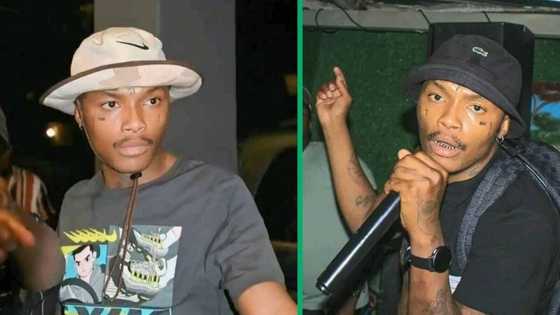 Shebeshxt caught up in another altercation, confronted by Mr JazziQ look-alike: "Aowa Bafana"