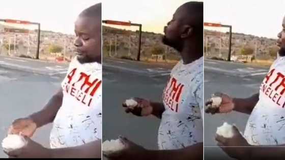 Lol: Funny man puckers lips for KFC, Mzansi wants him to be the brand ambassador