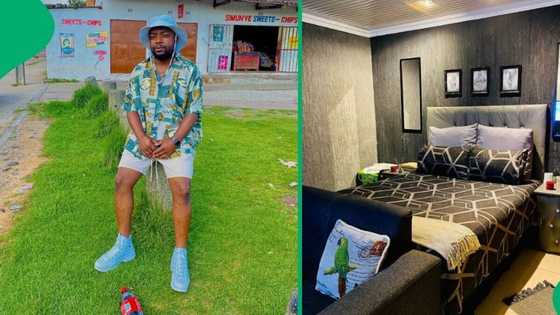 "Looks like a hotel room": South African man's stunning 1-room DIY upgrade leaves Mzansi in awe