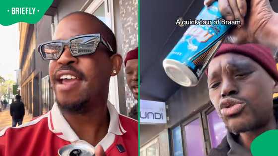 Braamfontein vlogger's unexpected encounter with a phara leaves Mzansi entertained