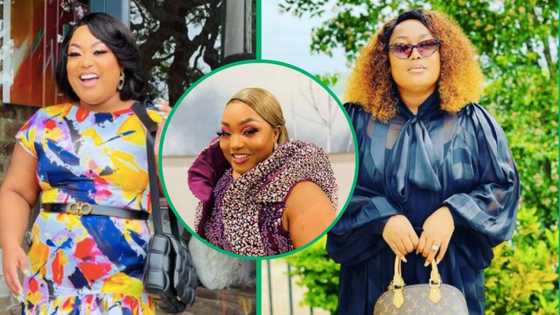 Thobile Mseleku called out for allegedly rocking fake Louis Vuitton handbag: "She can’t afford a R56k bag"