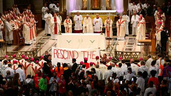 Pope celebrates mass at North America's oldest Catholic shrine