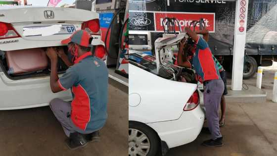 Petrol attendant saves the day by fixing man's car: "Great service"
