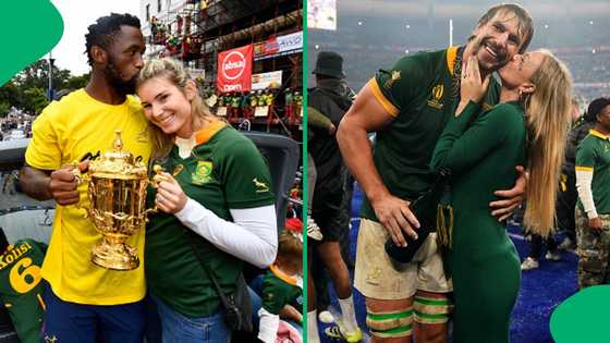 Rachel Kolisi 'observes' as Eben Etzebeth and wife share lovely couple moment on the beach