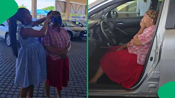 "Out with the old": Thankful daughter surprises mother with brand-new car