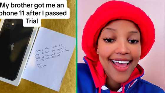 Brother buys iPhone for sister after passing matric with distinctions, SA beams: "Well done"
