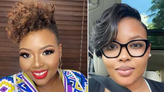Anele Mdoda celebrates her birthday, her son Alakhe blesses media personality with sweet gifts: "How precious"