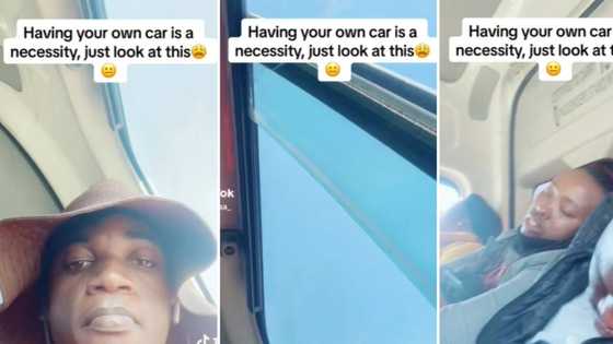 Mzansi man shares hilarious video of people sleeping on him in a taxi, claims this is why a car is a necessity