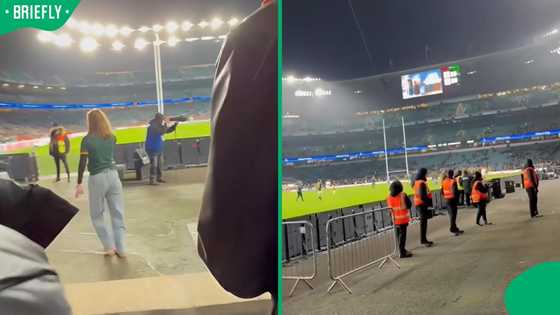 "Women in male fields": Behind the scenes of Springboks game pitch invasion amuses the internet