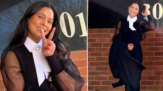 After 7-year journey, stunner celebrates becoming high court attorney & notary