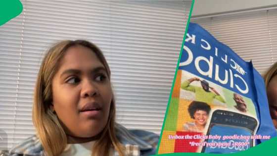 Woman unboxes Clicks' free hamper in TikTok video, SA impressed by useful items included