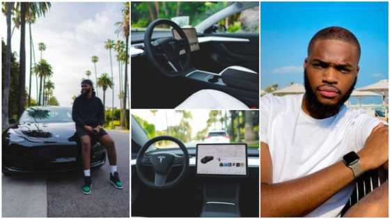Young man who swore he would get a car 8 years ago wins, buys Tesla worth R540k