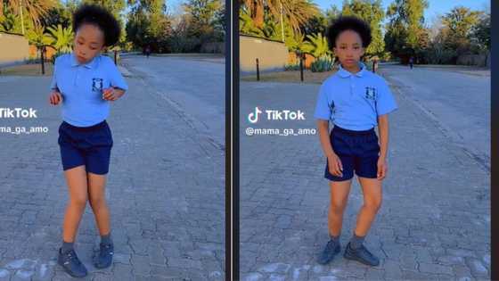 Cute girl's 'Mnike' dance challenge has Mzansi in awe, TikTok of her routine gets 1.5M views