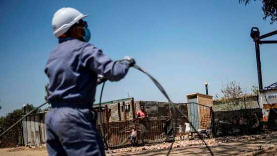 Show of force: Khayelitsha residents came out in droves to protect Eskom technicians from the threat of extortion