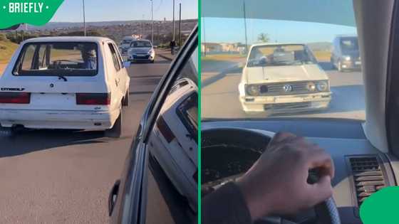 "Only in South African": Mzansi in mixed emotions after man overtakes car in reverse on busy road