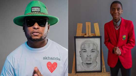 K.O fan shows off detailed portrait of rapper's face, Mzansi impressed by artist's skill, "Teach Rasta please"