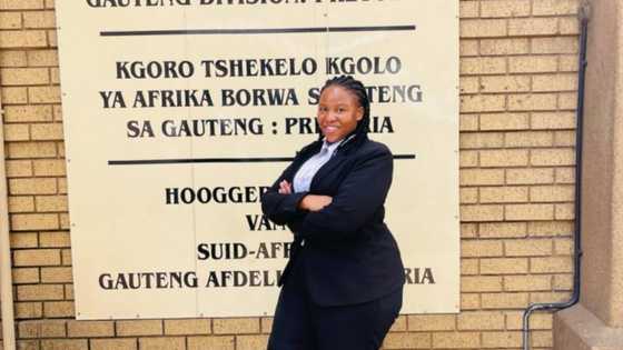 Beautiful lady celebrates officially becoming a legal practitioner