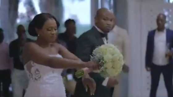 Stunning SA couple go viral after doing an eccentric wedding entrance