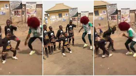 She beat them hands down: Little girl causes stir on street with hot leg moves, wins lady, older boys in video