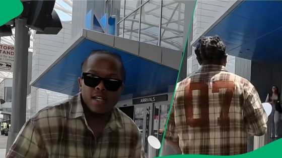 American meets South African gf for 1st time at Atlanta airport in TikTok video