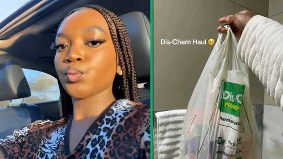 Young woman unveils her Dis-Chem skincare haul with prices in a video, SA is impressed